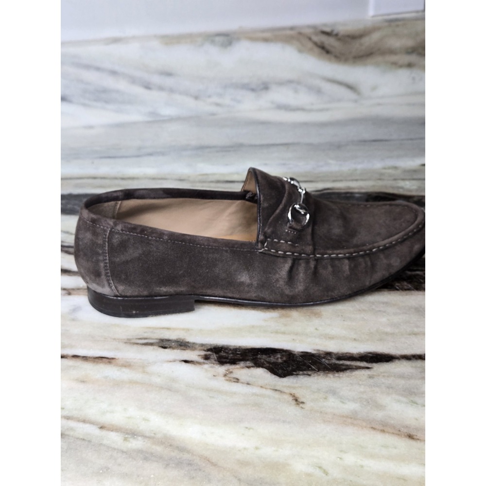 Peter Huber Horsebit Buckle Chocolate Suede Loafers Men's size 11 - Picture 5 of 16